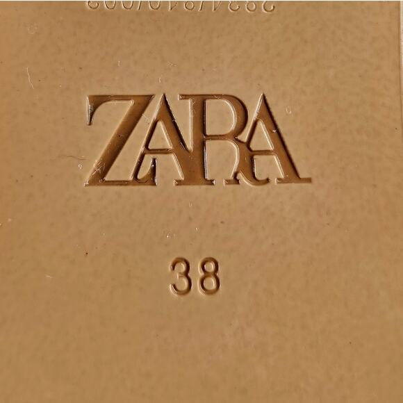 ZARA WOMEN’S SPARKLE STRAP MULES SIZE 38 US 7.5–8 • POINTED TOE • STILETTO HEEL - Picture 7 of 12